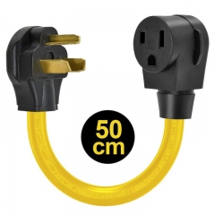 HITBOX Adaptor Cord 50cm 19.6″ Long Convert Plug N10-30P to N6-50R Extension Plug UL Listed