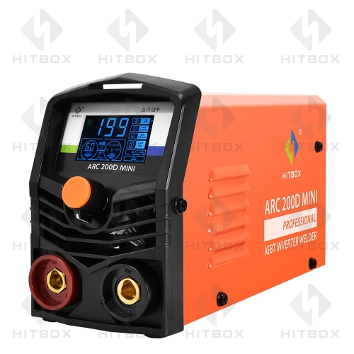 HITBOX 110/220V Dual Voltage MMA Welder, 200A ARC Welding Machine with Lift Tig Function, IGBT Digital Smart VRD Hot Start Welder fits Below 4.0 mm Welding rods