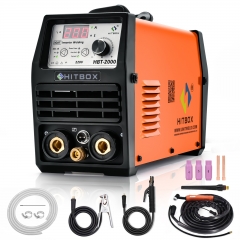 HITBOX Tig Welder New 110V 220V Stainless Steel Welding Machine Digital Display Control 2T 4T Tig Arc Functional Tig New Design